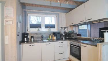 Ferienhaus Friese, direkt am See, mit hauseigenem Tretboot, hauseigener Sauna sowie Whirlpool, Kamin, eingezäuntes Grundstück, direkter nähe Kinderspieleparadies sowie Reit- und Ponyhof - Foto 4, stove, dishwasher, toaster