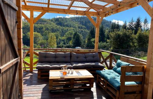 Górskie Formy - drewniany dom w górach z balią - Foto 30