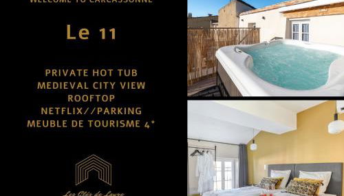 Le 11 JACUZZI avec Terrasses Clim Netflix Parking - Foto 5