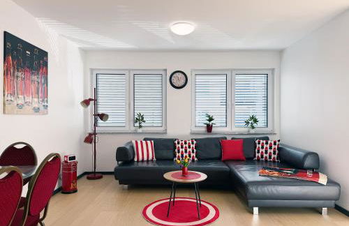 bonquartier - Design Apartment mit Balkon, Arbeitsplatz und Parkplatz - Foto 7