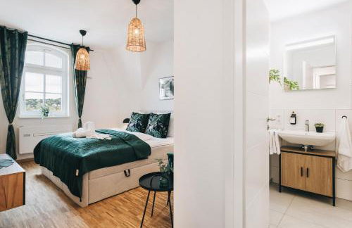 Oasis Appart - Wohnen in Dresden - Netflix - Tiefgarage - Dachterrasse - Foto 11