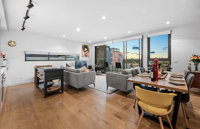 StayCentral - East Brunswick Penthouse with Study - Foto 11