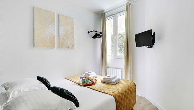 Chic Apartment With Garden -2br/6p- Saint-lambert - Foto 5, Habitación