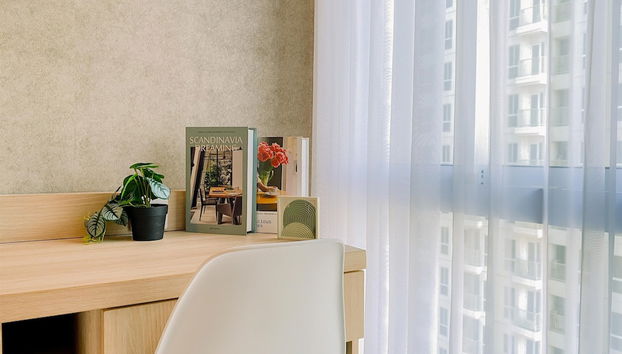 Homey And Restful Studio At Tokyo Riverside Pik 2 Apartment - Foto 5, Quarto