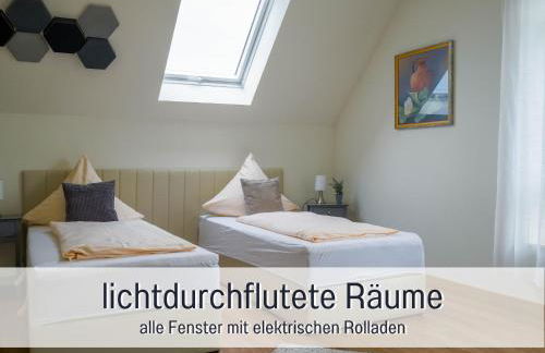 Dahem-Apartments - ruhig Parkplatz Rhein Main Gebiet gut erreichbar - 3 Apartments - barrierefrei mit Garten und Hund auf Anfrage -- 2 SZ Maisonette mit Balkon, -- 2 SZ mit Balkon - Foto 29