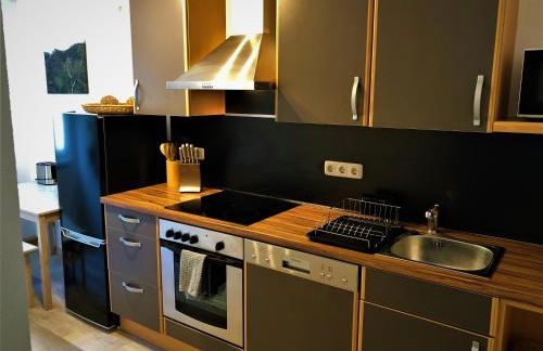 Sandstein-Ferien, Kamin, Fewo "Wanderfalke", zentral & ruhig, Terrasse, Sächs Schweiz - Foto 6