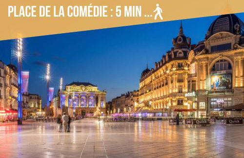 Youmi - Appartement Calme avec Jacuzzi et Clim à 5min de la Comédie, Tram à 200m - Foto 14