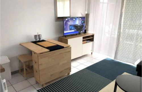 Studio au calme avec piscine, face golf, parking gratuit, tout à pied à 10mn centre ville - Foto 4