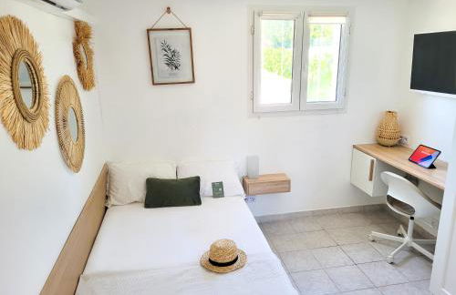 Chambre climatisée lit double - Proche tram & Centre - Photo 1