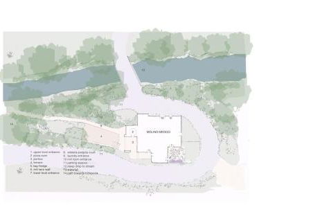 restored water mill with rockpools and waterfall - Foto 47