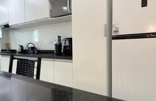 Apartamento Vista Mar Mirim 2 Dormitorios suite com Wifi para até 8 pessoas 1 vaga de estacionamento - Foto 7