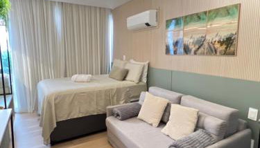 Viva hospedagens - Flat 009 beira mar com Varanda e piscina aquecida - Foto 2