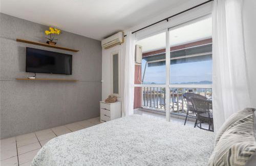 Apartamento com varanda de frente para o MAR - Angra dos Reis - Shopping Piratas - Portaria 24hs - Foto 7