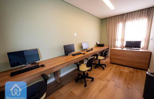 Studio Lindo e Finamente Decorado com Vista Mar - Foto 18