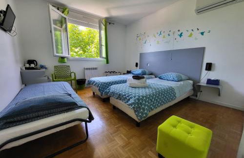 Gîtes pour groupe climatisé, parking, jardin proche Toulouse, Airbus, MEETT et aéroport - Foto 11