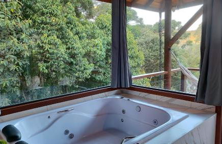 Chalé Valle dos sonhos romântico privativo com hidromassagem e lareira - Foto 31