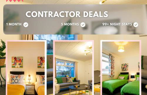 Quick Deals l 5 Bedroom l Sleeps 10 l Parking l Ideal for Groups l Oak Stays Short Lets & Serviced Accommodations - Foto 2