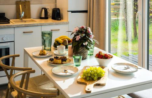 Domek lubiana180 WABI SABI w lesie jacuzzi sauna kominek - drewno w cenie pobytu - nad jeziorem Kaszuby pieski tylko do 10kg za dodatkową opłatą - Foto 56