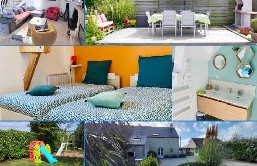 Le So Sweet, maison avec jardin clos, terrasse aménagé, jeux et jouets, baby foot, flipper, table de ping pong, à 1km de la plage d' Omaha beach et près Port en Bessin - Foto 2