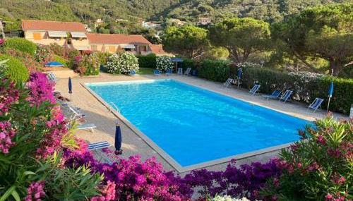 Cala Rossa 40 Pool & Relax - Goelba - Foto 3, sunbed, Garden view