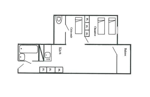 Résidence Varet - Appartement 2 pièces 6 personnes à Arc 2000 avec vue sur les pistes et la station MAE-2027 - Foto 13