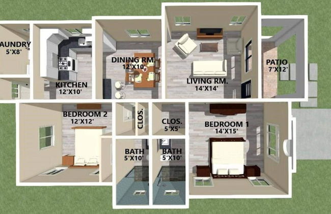 Montana Villa-ochorios-sleeps6-aircon-pool-tv-wifi - Foto 9