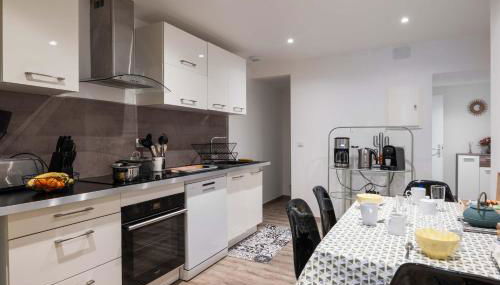 Confortable appartement 4 étoiles avec parking à seulement 150m des thermes de Bains-les-Bains - Foto 4, stove, dishwasher, heating, toaster