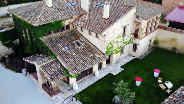 Vue aérienne sur le domaine