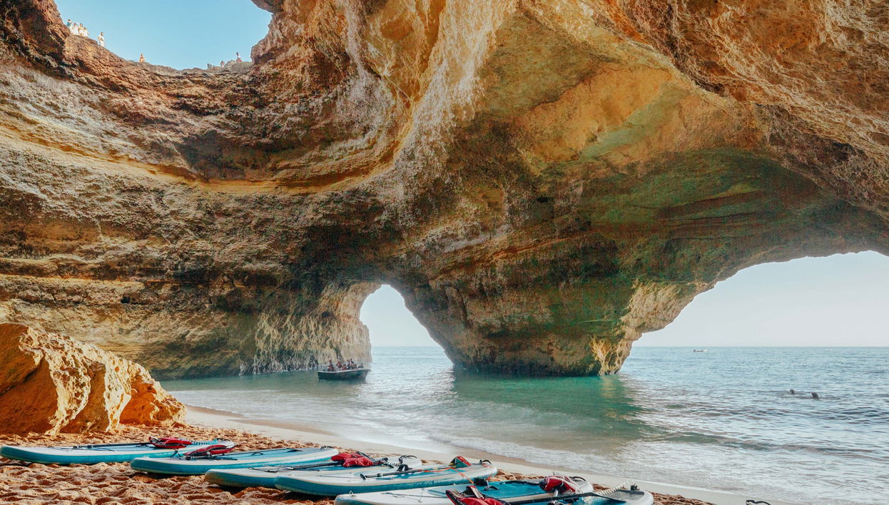 Paddle Boarding in the Benagil Caves