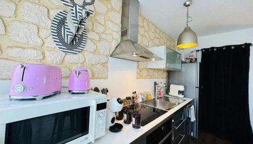 Loft atypique 130 m2 Clim patio couvert et terrasse pkg gratuit tram à 5mn à pied un accès direct au centre-ville - Foto 4, stove