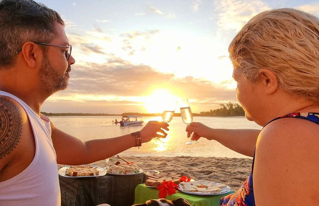 Atardecer en la playa de Boca da Barra - Foto 3