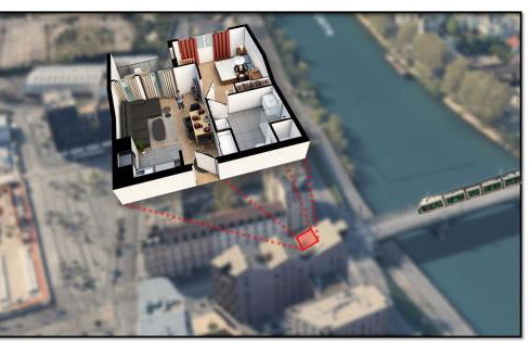 Roi de la Seine à Paris, stade, Gare parking et terrasse - Foto 18