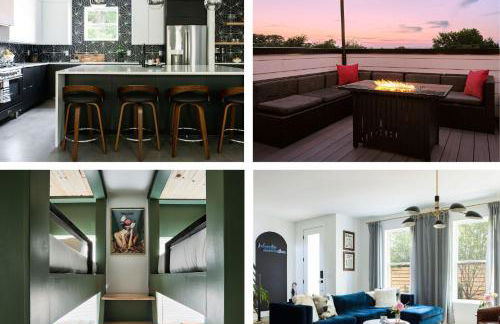 6 Bed with En Suite Baths, Host Up to 20, Rooftops, Parking, Gourmet Kitchens, Cozy Living Spaces, Skyline Views & Fire Table, Near Downtown, Distilleries & Marathon Village, High-Speed Wi-Fi, 24hr Hospitality - Foto 1