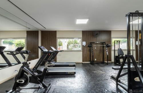 Flats Praia Uberlandia - Apt próximo ao Praia Clube - Area de lazer com Portaria 24 horas, piscina, academia, brinquedoteca, churrasqueira e áreas verdes para caminhadas - Foto 13