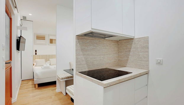 Bright and Cosy Studio -2p- Sentier - Foto 5, Cocina privada