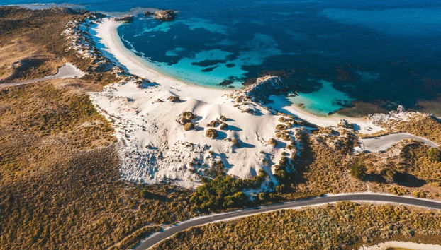 White sand beaches on Rottnest