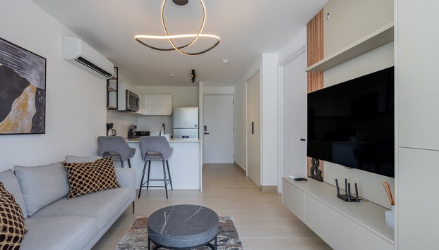 w Radiant 1BR w Modern Balcony in San Francisco - Foto 5, Habitación