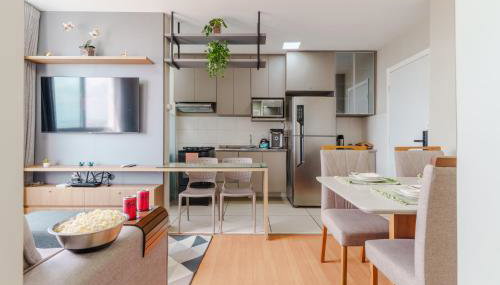Apartamento Confortável Próximo à Arena MRV - Foto 4, stove, minibar