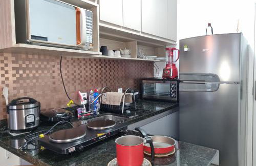 Flat luxo, mobiliado c/ ar, wi-fi, pisc. e academia - Foto 15