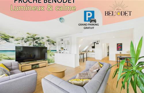 Villa Bel'Odet, appartements modernes au calme, terrasses pour les T2, grand jardin et parking gratuit, à 5 min des plages de Bénodet - Foto 1