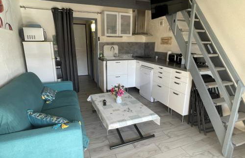 Studio 24m2 - parking - clim - piscine - mer à 100m - Foto 14