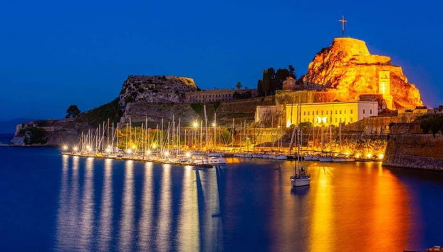 Pôr do sol em Corfu