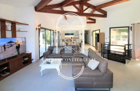 Villa l'Arbanaise vue mer piscine presqu'Ile Giens BY HC - Foto 11