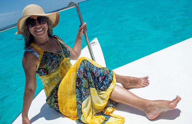 Excursão de catamarã Isla Mujeres, snorkeling, diversão, bar aberto e buffet - Foto 30