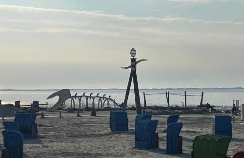 Nordseeküste am Deich mit schönem Garten - Foto 19