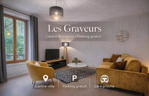 Les Graveurs - Centre Bourgoin - Parking Gratuit - Foto 1
