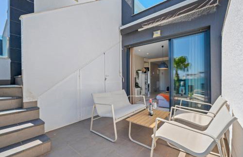 Luxury Penthouse with private Rooftop Terrace, Pool, Punta Prima, Torrevieja - Foto 16