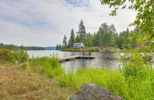 Steps to Sacheen Lake Cute Studio Cabin with Deck - Foto 27