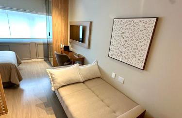 Studio 404 com Piscina e Academia Ar Condicionado no Centro Cívico com Garagem - Foto 24