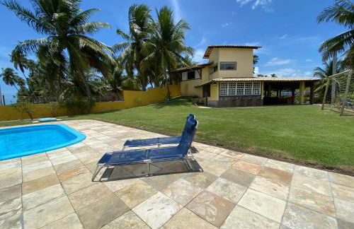 Casa à Beira Mar, piscina e 4 suítes na praia de Ipioca-Maceió-AL - Vila Ipioca - Foto 23